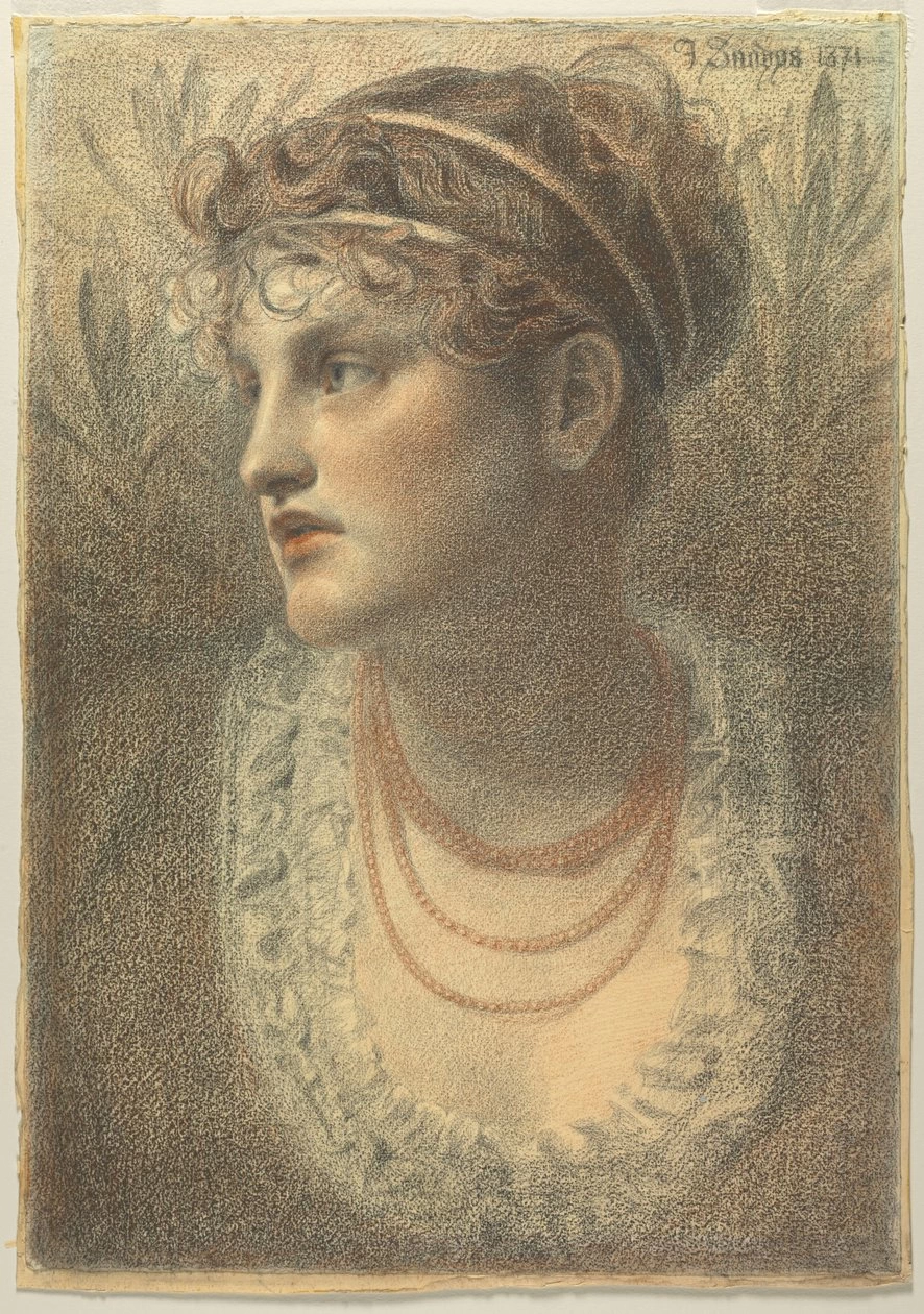 Frederick Sandys-27-La collana di corallo